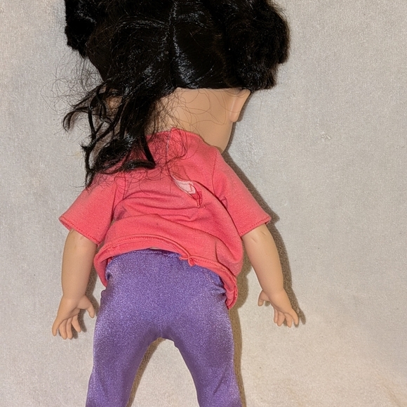 Adorable Doll with Pink Shirt and Purple Pants - Picture 5 of 7